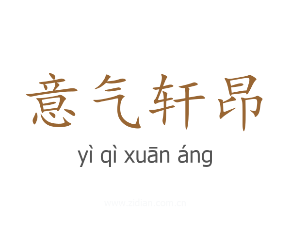 意气轩昂