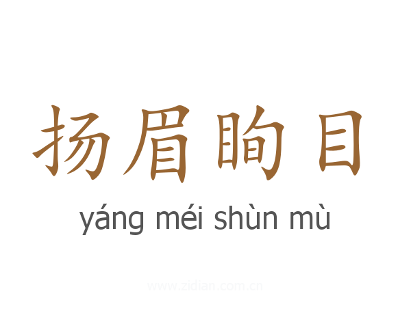 扬眉眴目