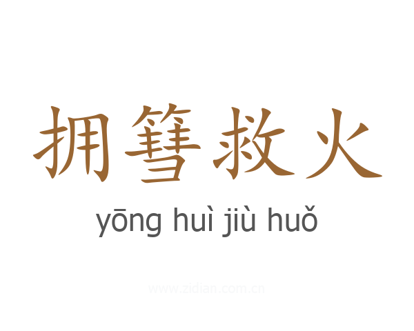 拥篲救火