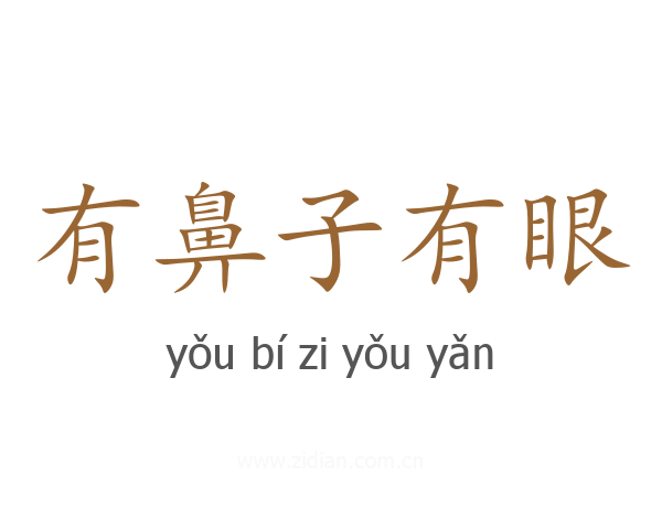 有鼻子有眼
