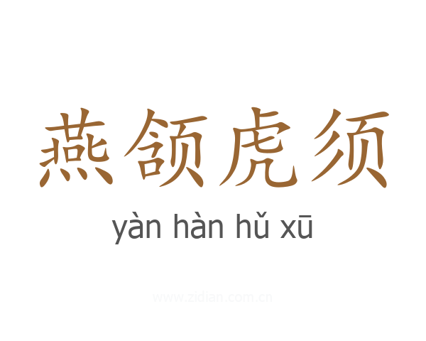 燕颔虎须