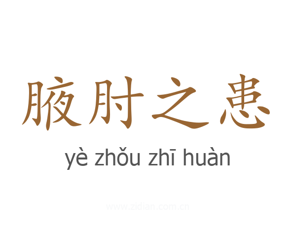腋肘之患