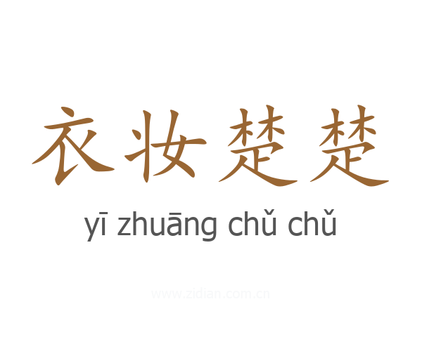 衣妆楚楚