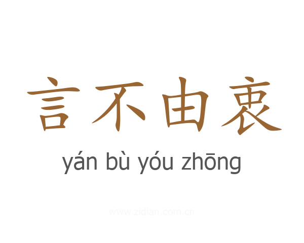 言不由衷