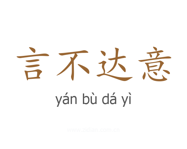 言不达意
