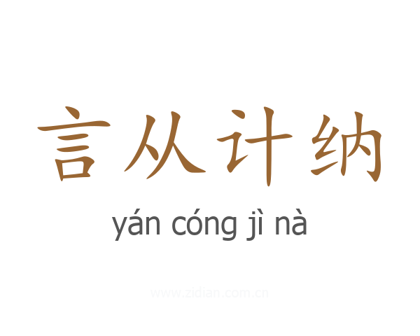 言从计纳
