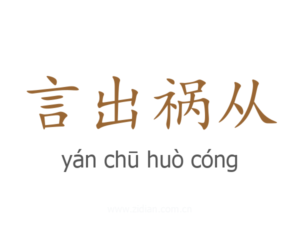 言出祸从