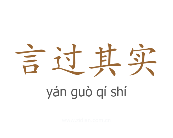 言过其实