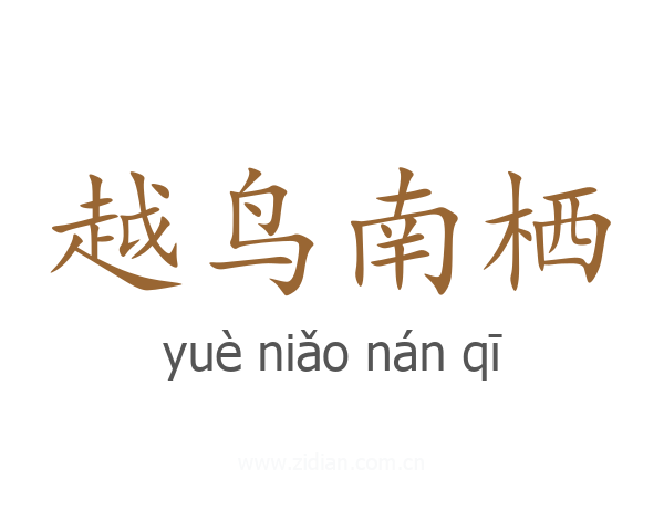 越鸟南栖