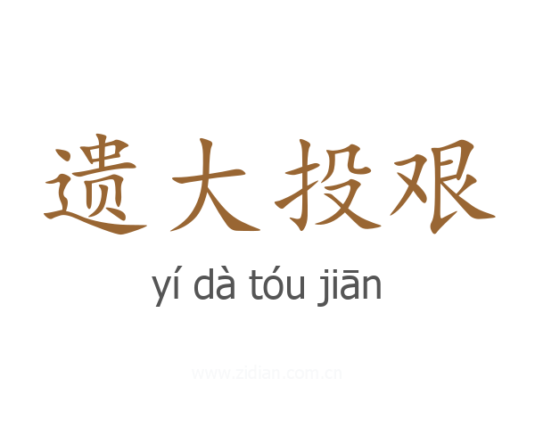 遗大投艰