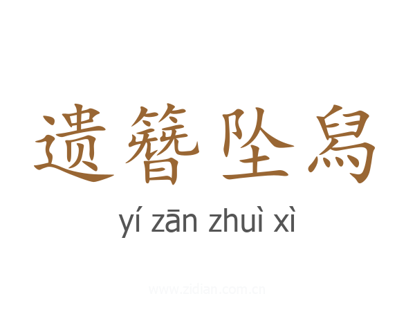 遗簪坠舄