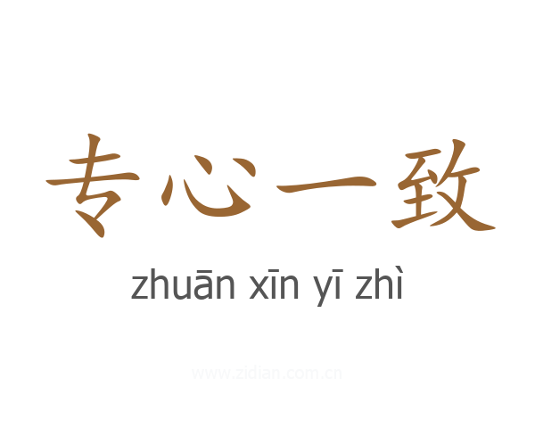 专心一致