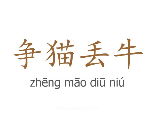 争猫丢牛