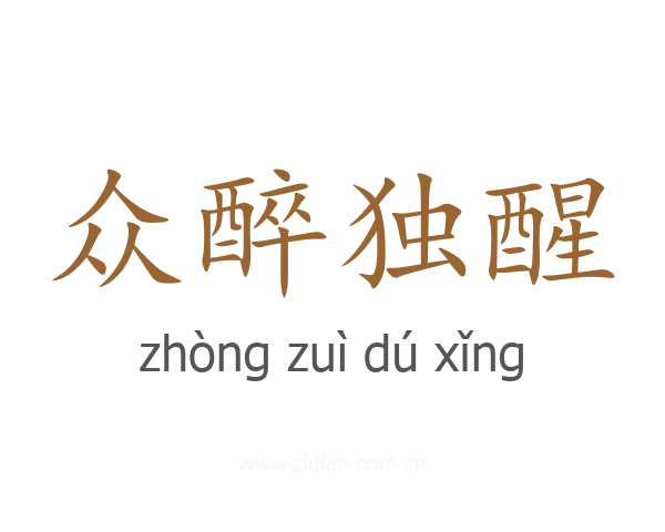众醉独醒