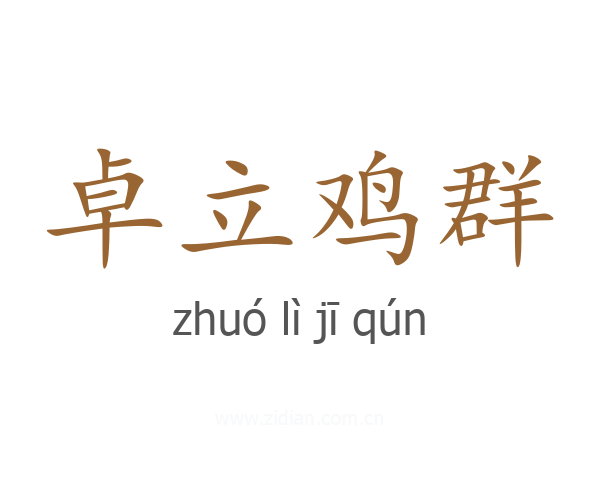 卓立鸡群