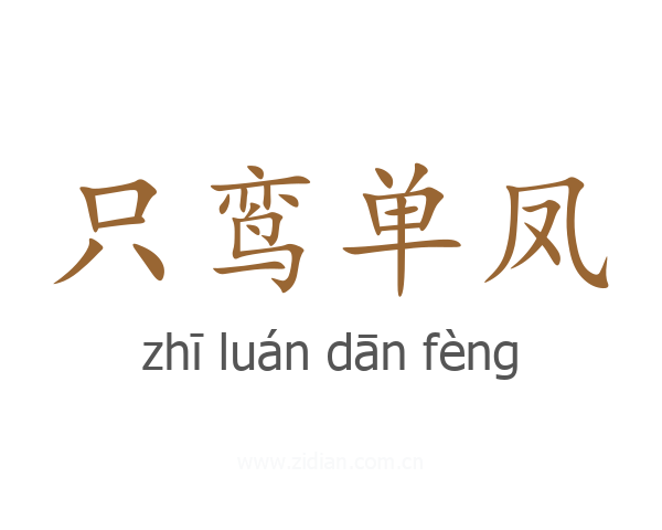 只鸾单凤