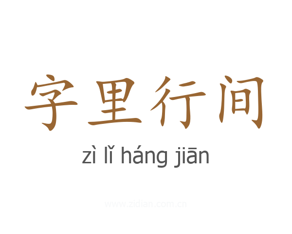 字里行间
