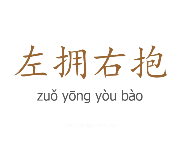 左拥右抱