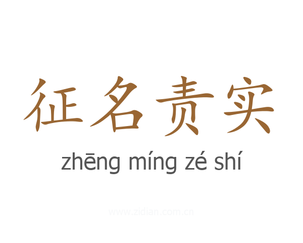 征名责实