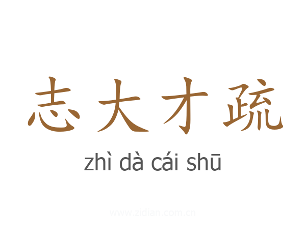 志大才疏