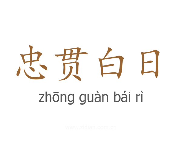 忠贯白日