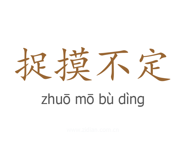 捉摸不定