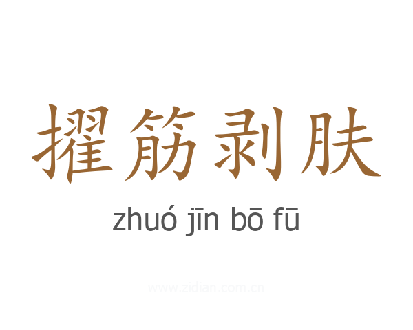 擢筋剥肤