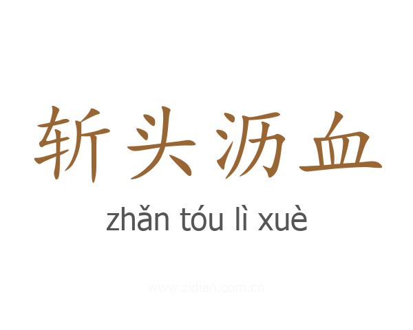 斩头沥血