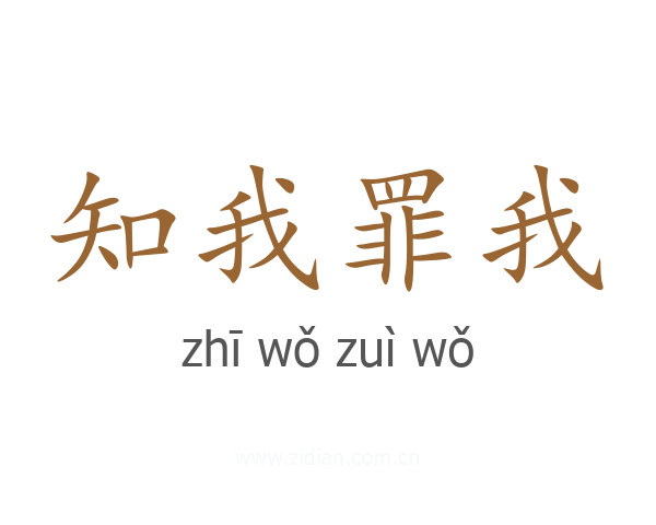 知我罪我