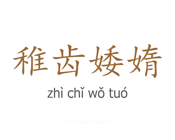 稚齿婑媠