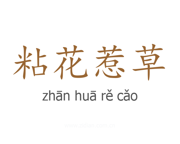 粘花惹草