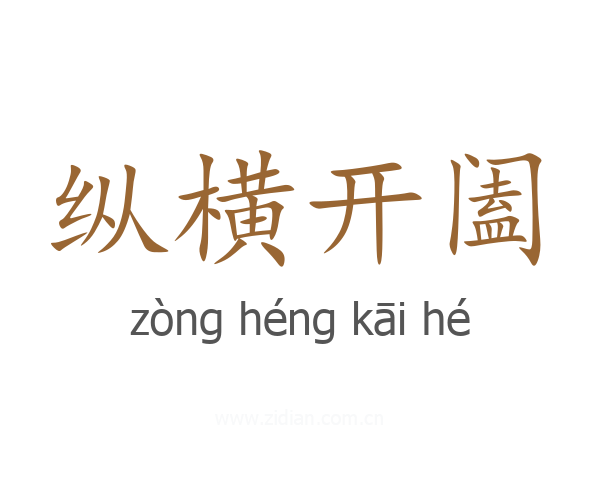 纵横开阖