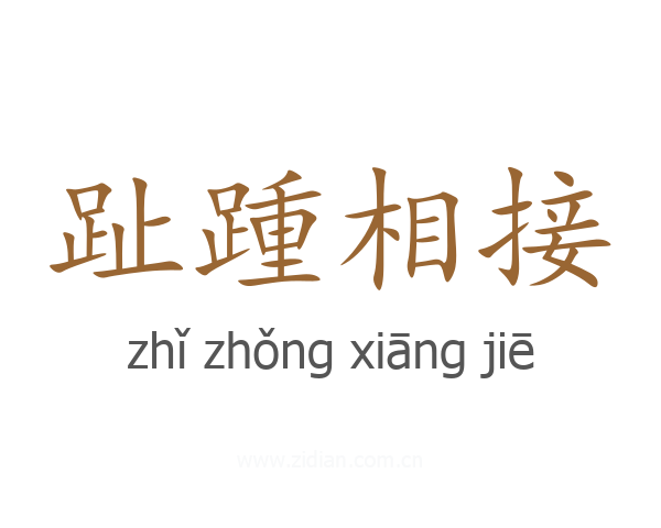 趾踵相接