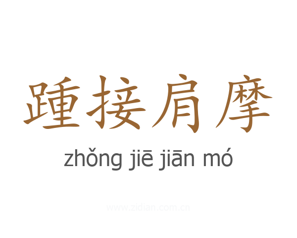 踵接肩摩