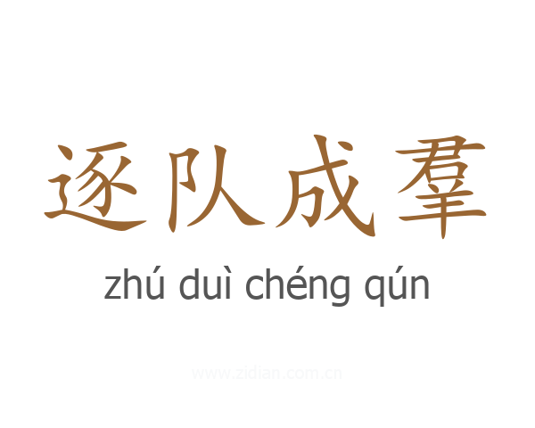 逐队成羣