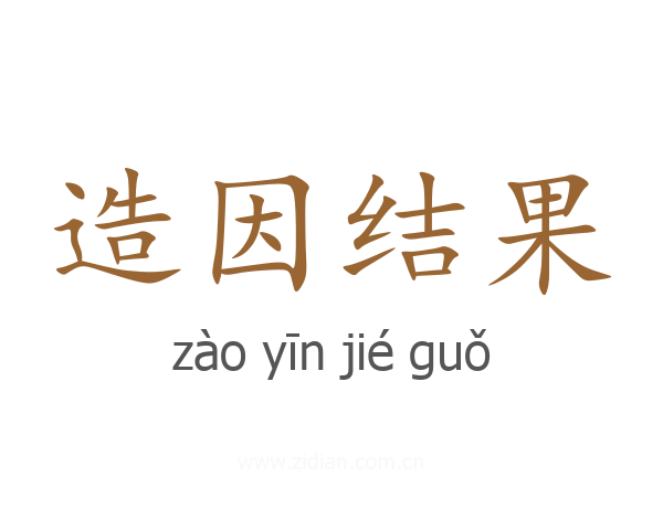 造因结果
