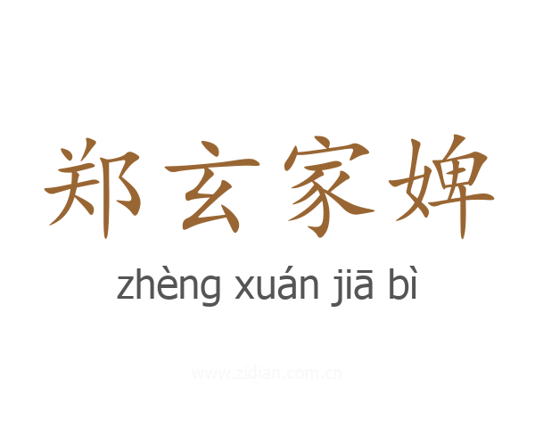 郑玄家婢