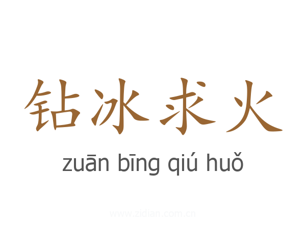 钻冰求火