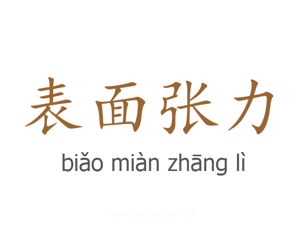 表面张力