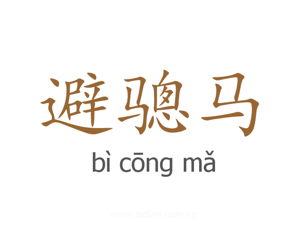 避骢马