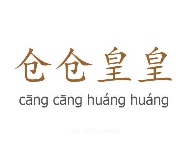 仓仓皇皇