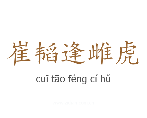 崔韬逢雌虎