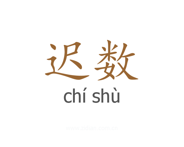 迟数