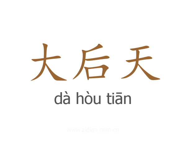 大后天