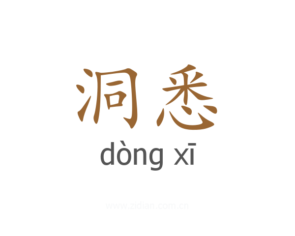 洞悉