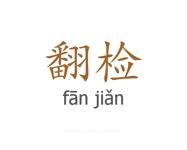 翻检