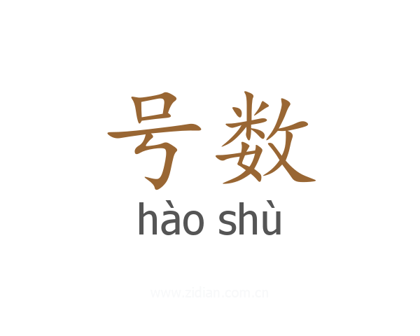 号数