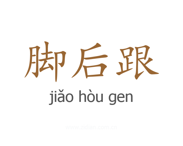 脚后跟