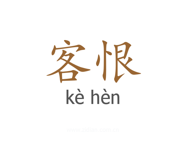 客恨