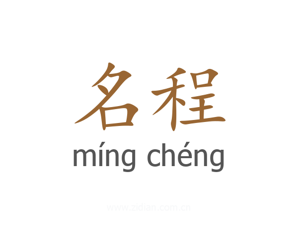 名程